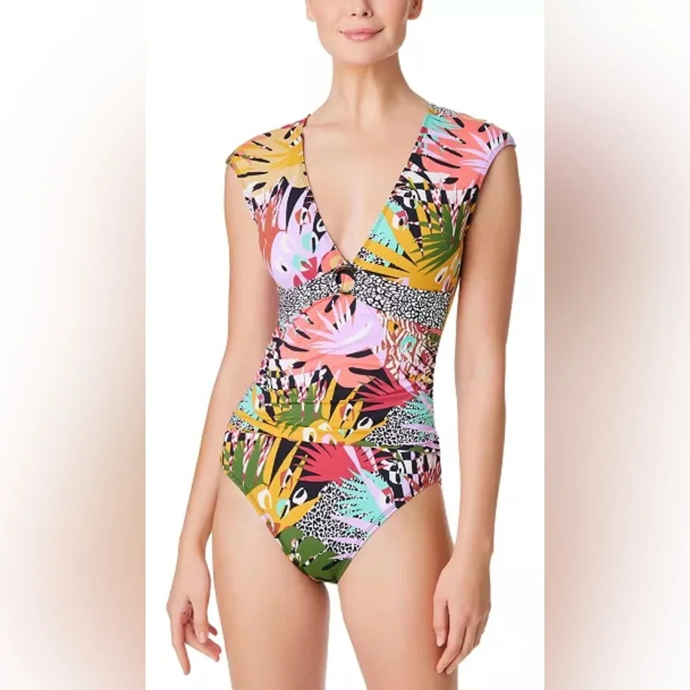 NWT Bleu by Ron Beattie Let's Get Loud swimsuit, size 10 - Picture 1 of 8